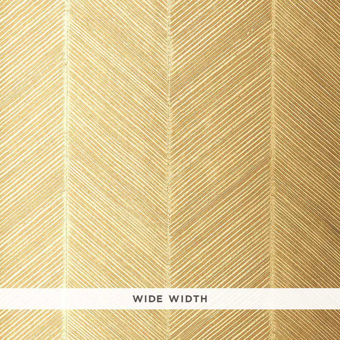 Schumacher Wallcovering Chevron Texture White Gold 5005651 Wallcovering Paper UNITED STATES OF AMERICA </p><p>Repeat: H: HORZ. 14" (36CM) , V: 28 - My Fabric Connection -