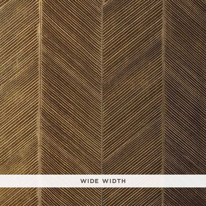 Schumacher Wallcovering Chevron Texture Burnished Bronze 5005653 Wallcovering Paper UNITED STATES OF AMERICA </p><p>Repeat: H: HORZ. 14" (36CM) , V: 28 - My Fabric Connection -