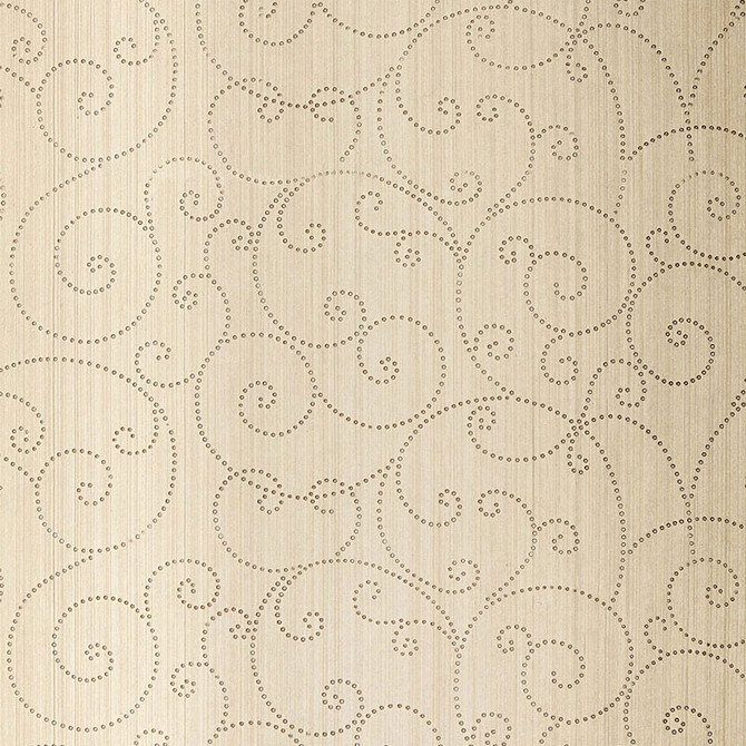 Schumacher Wallcovering Beaded Scroll Aged Silver 5005720 Wallcovering Paper UNITED STATES OF AMERICA </p><p>Repeat: H: HORZ. 27" (69CM) , V: VERT. 13 1/2" (34CM) 27 - My Fabric Connection -