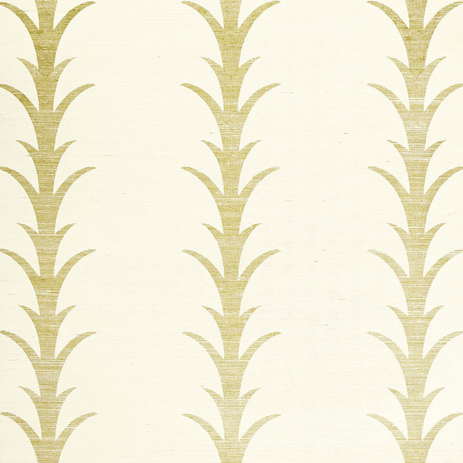 Schumacher Wallcovering Acanthus Stripe Filigree 5006051 Wallcovering Paper CHINA </p><p>Repeat: H: HORZ. 11 3/8" (29CM) , V: VERT. 5 1/16" (13CM) 34.125 - My Fabric Connection -