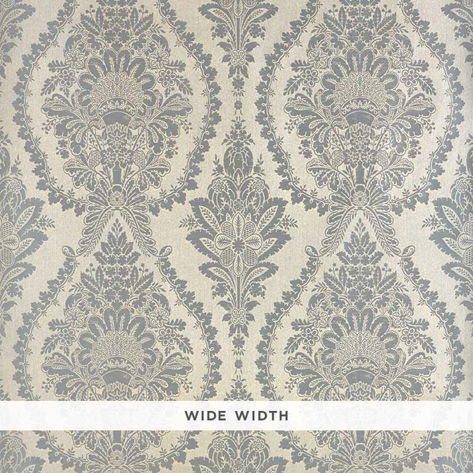 Schumacher Wallcovering Incandescence Damask Burnished Silver 5007380 Wallcovering Paper ITALY </p><p>Repeat: H: HORZ. 23 5/8" (60CM) , V: VERT. 25 1/4" (64CM) 47.25 - My Fabric Connection -