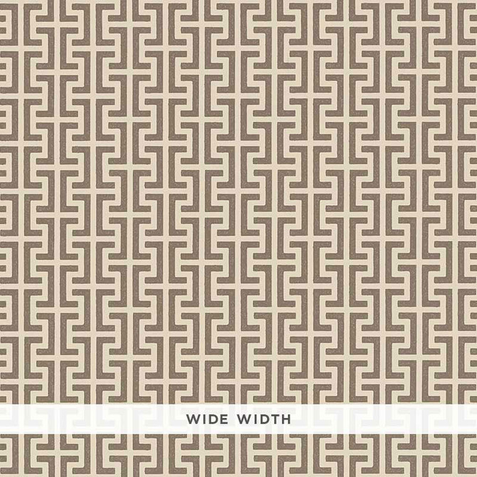 Schumacher Wallcovering Temple Berber Brown 5008056 Wallcovering Paper UNITED STATES OF AMERICA </p><p>Repeat: H: HORZ. 4 1/2" (11CM), V: VERT. 4 1/2" (11CM) 56.5 - My Fabric Connection -