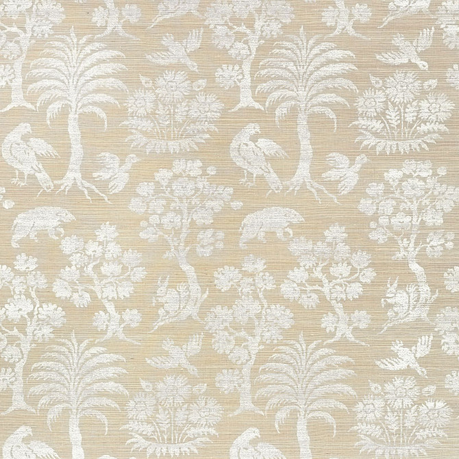 Schumacher Wallcovering Woodland Silhouette Sisal Fog 5008281 Wallcovering Paper CHINA </p><p>Repeat: H: HORZ. 16 3/4" (43CM) , V: VERT. 22 1/4" (57CM) 34 - My Fabric Connection -
