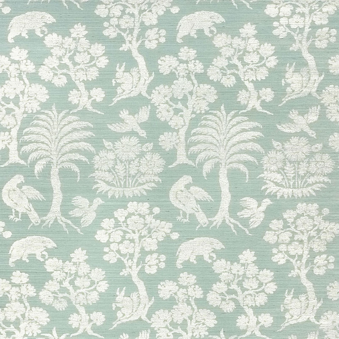 Schumacher Wallcovering Woodland Silhouette Sisal Sky 5008284 Wallcovering Paper CHINA </p><p>Repeat: H: HORZ. 16 3/4" (43CM) , V: VERT. 22 1/4" (57CM) 34 - My Fabric Connection -