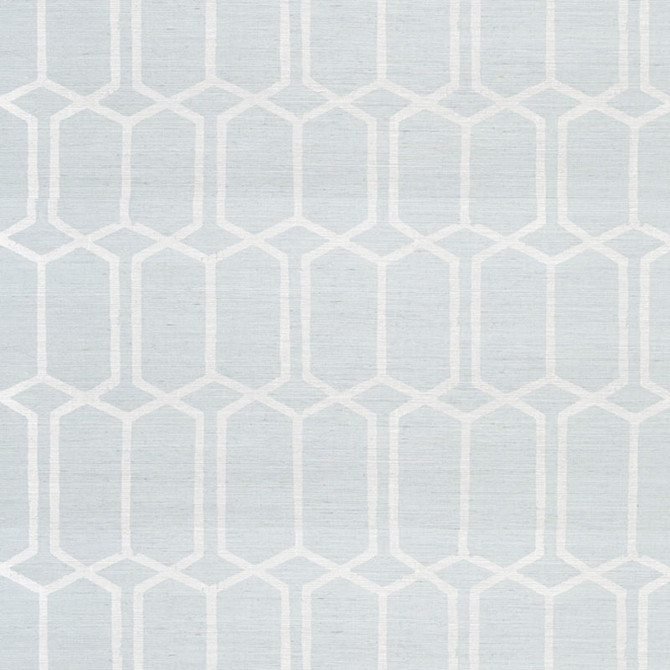 Schumacher Wallcovering Modern Trellis Sisal Sky 5010100 Wallcovering Paper UNITED STATES OF AMERICA </p><p>Repeat: H: HORZ. 6 3/4" (17CM), V: VERT. 12 1/2" (32CM) 34.5 - My Fabric Connection -