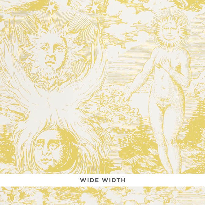 Schumacher Wallcovering Modern Toile Yellow 5010422 Wallcovering Paper UNITED KINGDOM </p><p>Repeat: H: HORZ. 27" (69CM), V: VERT. 139 1/4" (354CM) 54 - My Fabric Connection -