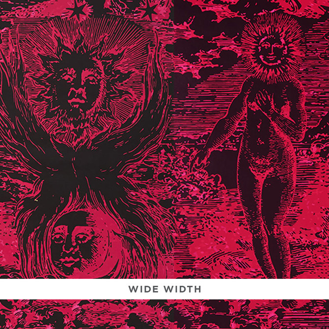 Schumacher Wallcovering Modern Toile Pink & Black 5010423 Wallcovering Paper UNITED KINGDOM </p><p>Repeat: H: HORZ. 27" (69CM), V: VERT. 139 1/4" (354CM) 54 - My Fabric Connection -