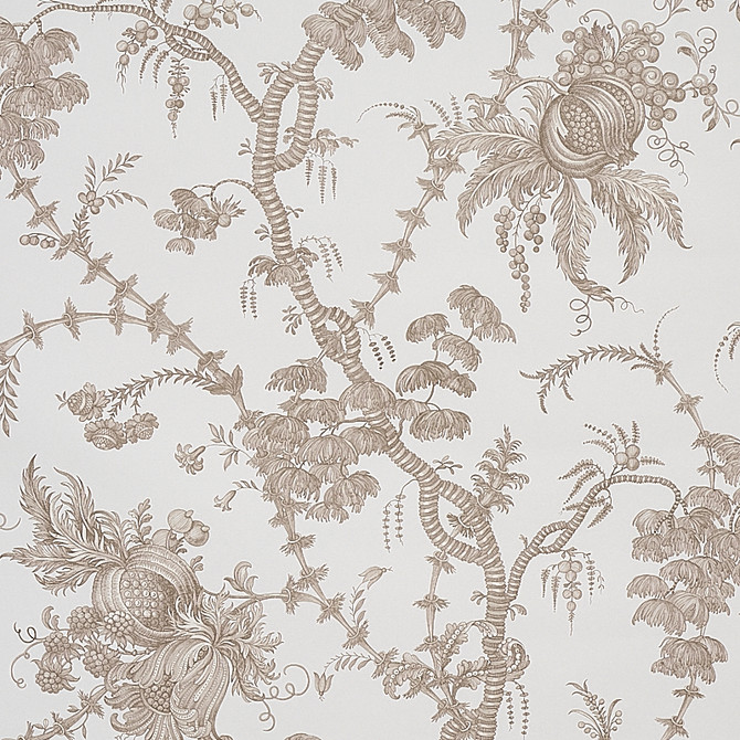 Schumacher Wallcovering San Cristobal Toile Cocoa 5010621 Wallcovering Paper UNITED STATES OF AMERICA </p><p>Repeat: H: HORZ. 27" (69CM), V: VERT. 30 3/5" (78CM) 27.5 - My Fabric Connection -