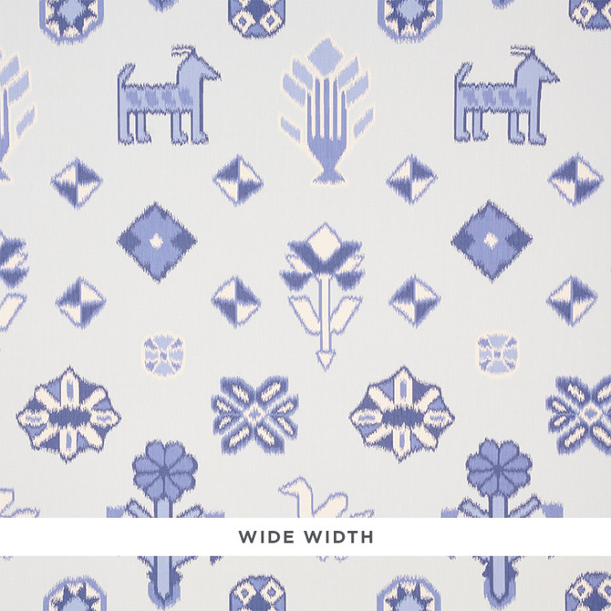 Schumacher Wallcovering Chuska Warp Print Blue 5010870 Wallcovering Paper UNITED STATES OF AMERICA </p><p>Repeat: H: HORZ. 10" (25CM) , V: VERT. 32" (81CM) 54 - My Fabric Connection -