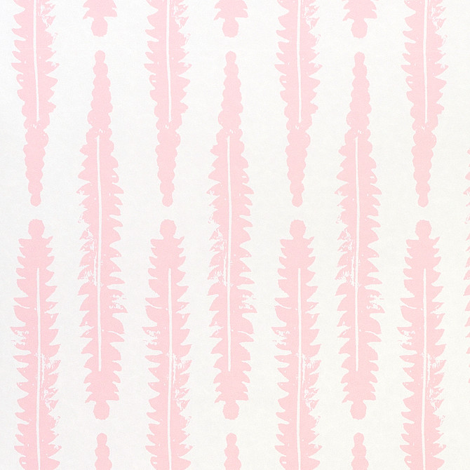 Schumacher Wallcovering Fern Pink 5011110 Wallcovering Paper UNITED STATES OF AMERICA </p><p>Repeat: H: HORZ. 3 1/3" (9CM), V: VERT. 10" (25CM) 21 - My Fabric Connection -