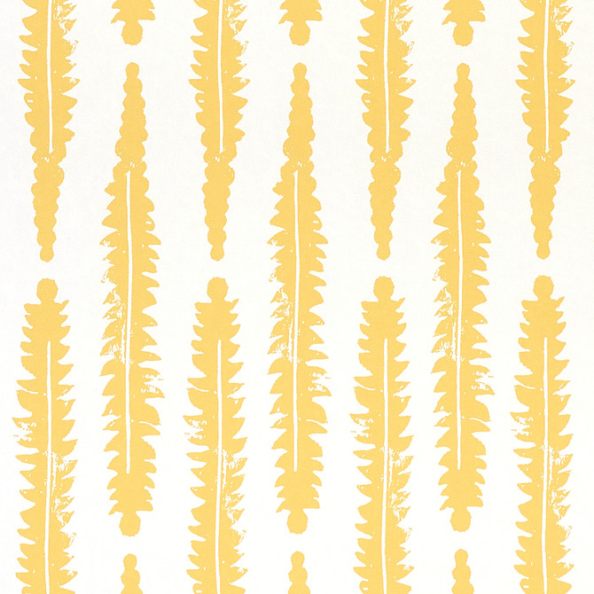 Schumacher Wallcovering Fern Mustard 5011112 Wallcovering Paper UNITED STATES OF AMERICA </p><p>Repeat: H: HORZ. 3 1/3" (9CM), V: VERT. 10" (25CM) 21 - My Fabric Connection -