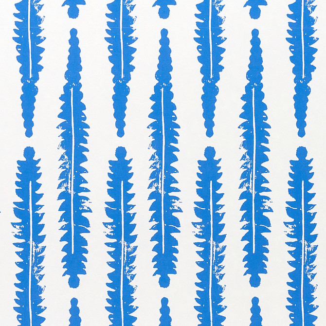 Schumacher Wallcovering Fern Blue 5011113 Wallcovering Paper UNITED STATES OF AMERICA </p><p>Repeat: H: HORZ. 3 1/3" (9CM), V: VERT. 10" (25CM) 21 - My Fabric Connection -