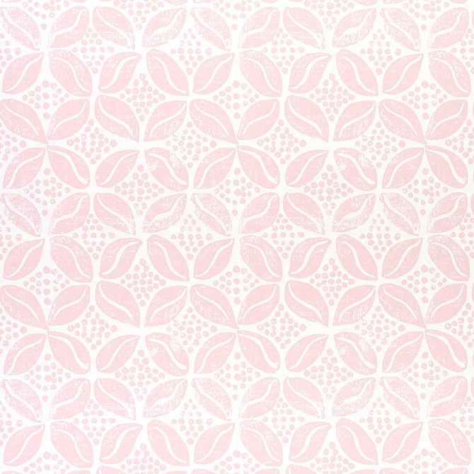 Schumacher Wallcovering Coffee Bean Pink 5011140 Wallcovering Paper UNITED STATES OF AMERICA </p><p>Repeat: H: HORZ. 7" (18CM) , V: VERT. 6 1/2" (17CM) 21 - My Fabric Connection -
