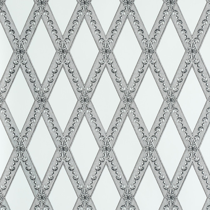 Schumacher Wallcovering Les Losanges Toile Carbon 5011361 Wallcovering Paper UNITED STATES OF AMERICA </p><p>Repeat: H: HORZ. 10 1/4" (26CM) , V: VERT. 20 1/2" (52CM) 27 - My Fabric Connection -