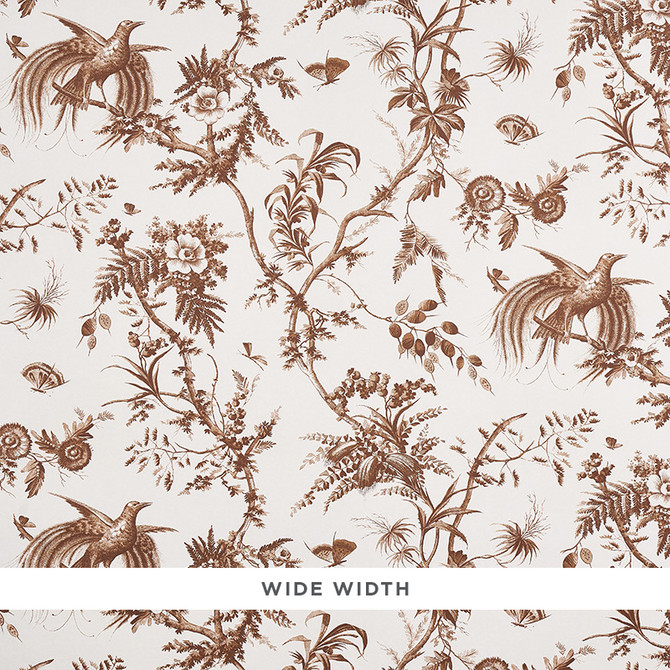 Schumacher Wallcovering Toile De La Prairie Brown 5011712 Wallcovering Paper UNITED STATES OF AMERICA </p><p>Repeat: H: HORZ. 26 7/8" (68CM), V: VERT. 27" (69CM) 54.5 - My Fabric Connection -