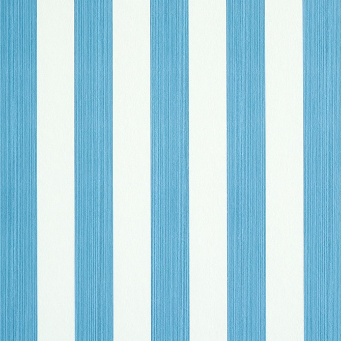 Schumacher Wallcovering Edwin Stripe Medium Ocean 5011884 Wallcovering Paper UNITED STATES OF AMERICA </p><p>Repeat: H: HORZ. 2 4/9" (6CM), V: 0 27 - My Fabric Connection -