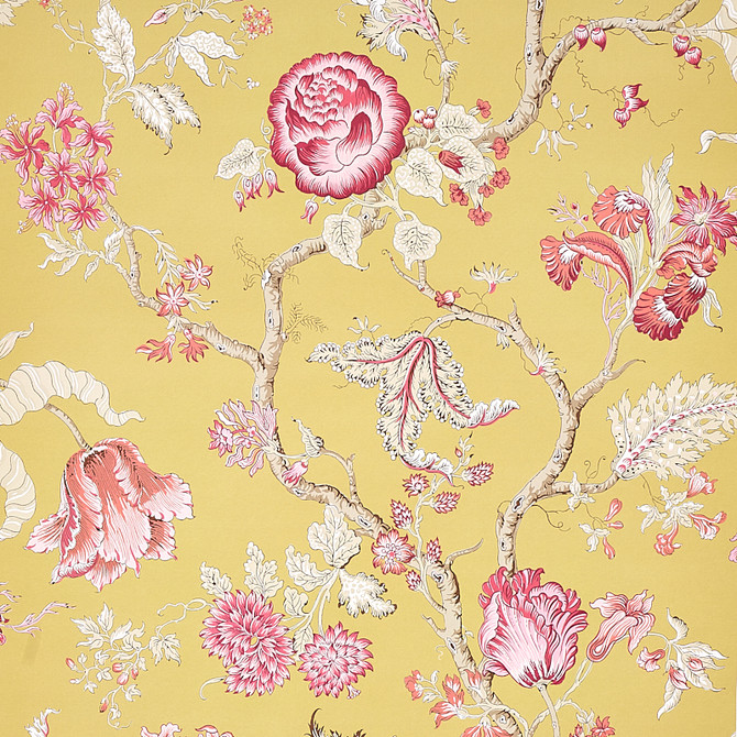 Schumacher Wallcovering Josephine Ochre 5012011 Wallcovering Paper UNITED STATES OF AMERICA </p><p>Repeat: H: HORZ. 27" (69CM) , V: VERT. 29 1/2" (75CM) 27 - My Fabric Connection -