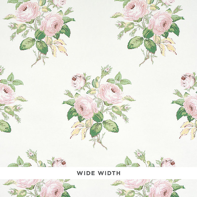Schumacher Wallcovering Loudon Rose Blush 5012031 Wallcovering Paper UNITED STATES OF AMERICA </p><p>Repeat: H: HORZ. 13 1/2" (34CM) , V: VERT. 20 3/4" (53CM) 54.5 - My Fabric Connection -