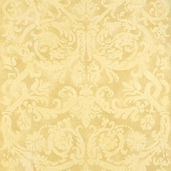Schumacher Wallcovering Pontine Damask Soft Gold 529111 Wallcovering Paper UNITED STATES OF AMERICA </p><p>Repeat: H: HORZ. 27" (69CM) , V: VERT. 27" (69CM) 27 - My Fabric Connection -