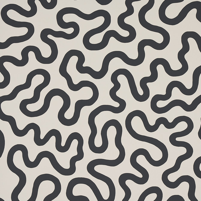 Schumacher Wallcovering Riley Soft Black 5012930 Wallcovering Paper UNITED STATES OF AMERICA </p><p>Repeat: H: HORZ. 27" (69CM), V: VERT. 27" (69CM) 27" (69CM) - My Fabric Connection -