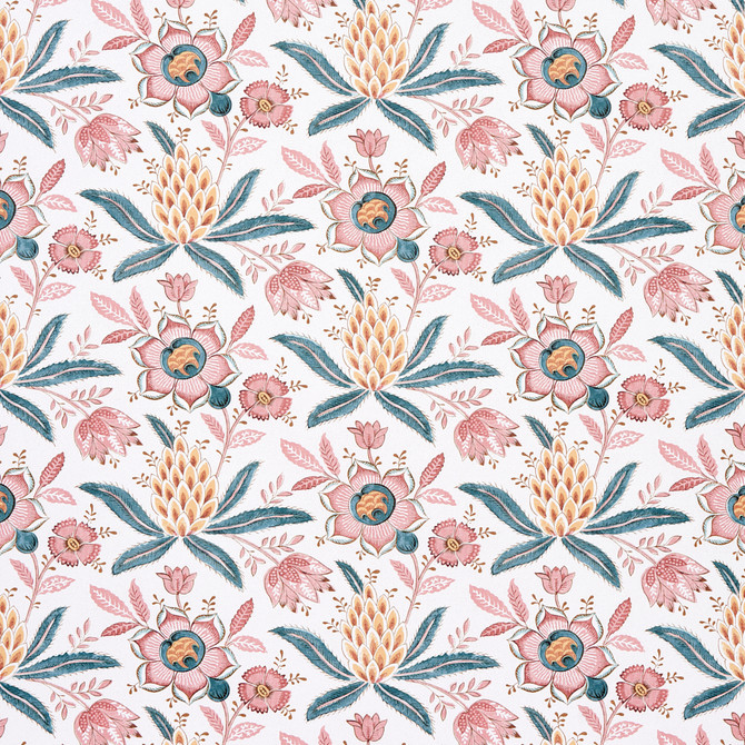 Schumacher Wallcovering Lafayette Botanical Rosso Antico 5013752 Wallcovering </p><p>Repeat: H: 13 1/2" (34CM), V: 10 1/2" (27CM) 27" (69CM) - My Fabric Connection -