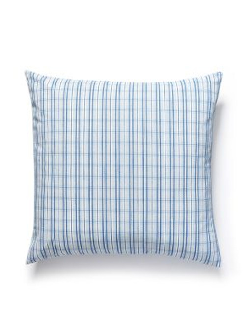 Scalamandre Pillows Check Please Outdoor Pillow 22 X 22 - Fountain SCCHECKPILL0004 62% ACRYLIC 38% POLYESTER U.S.A. HEAVY DUTY Horizontal: and Vertical: 0 - My Fabric Connection -