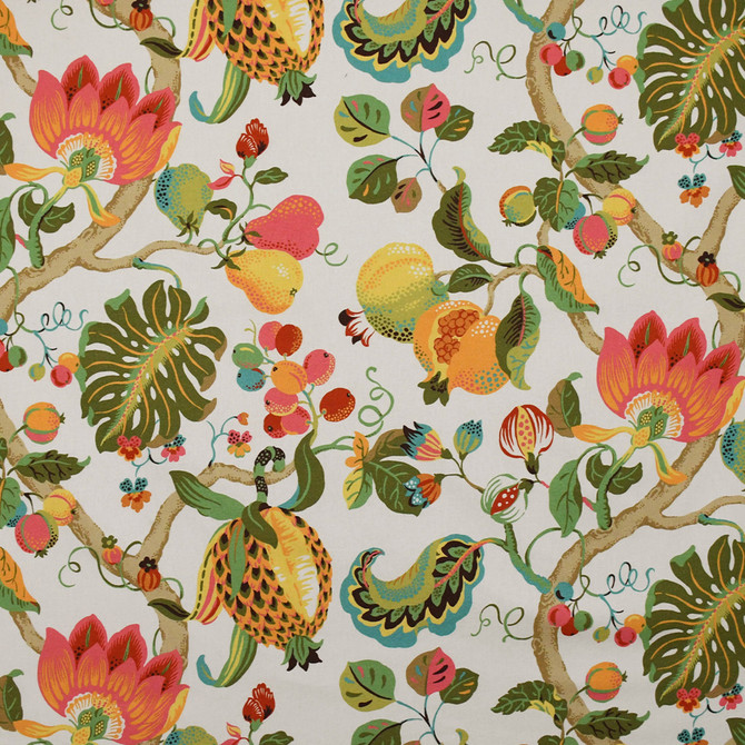 Greenhouse Fabric S4936 Bright Multi 100% Cotton Spain 51,000 </p><p>Repeat: 27" H, 27" V 54" - My Fabric Connection -