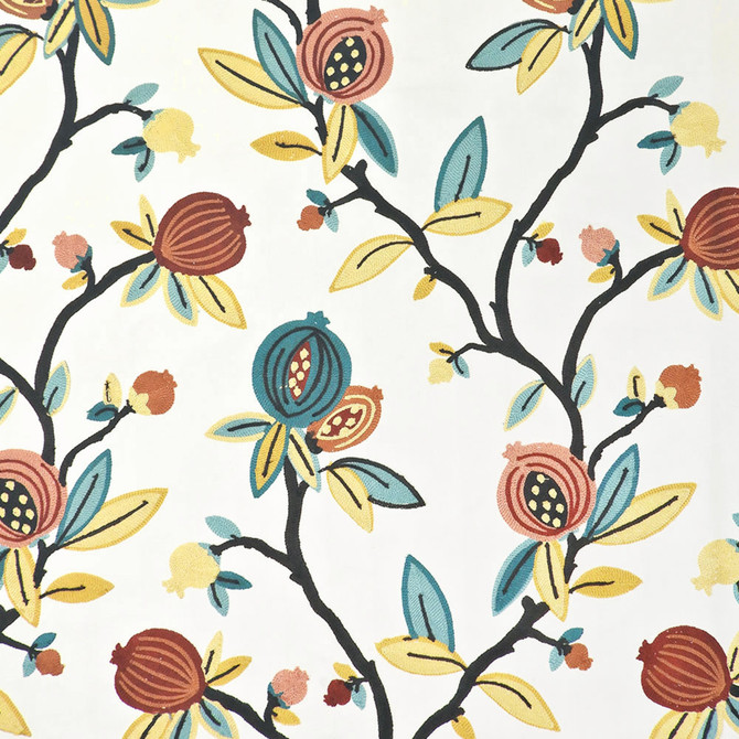 Greenhouse Fabric S5358 Teal - 58% Acrylic, 42% Cotton China 10000 28.5" H, 17.25" V 56" - My Fabric Connection -