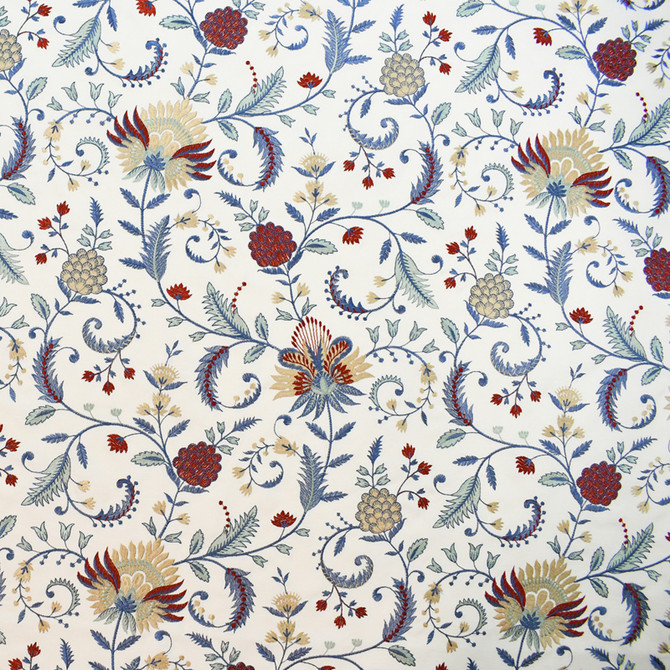 Greenhouse Fabric S5814 Jewel M15: Memos by Color 76% Polyester, 24% Cotton With 100% Viscose Embroidery India 9,000 double rubs </p><p>Repeat: 17" H, 19.375" V 52" - My Fabric Connection -