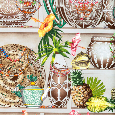 Brunschwig & Fils Fabric 8022131.9175.0 Fabric COTTON - 100% Italy MEDIUM </p><p>Repeat: H: 53.5, V: 28.34 53.5 - My Fabric Connection -