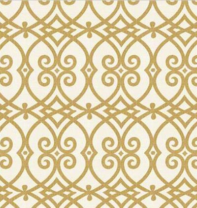 Trend Fabric Jaclyn Smith Neutral Beige Gate Scroll 2 Yards