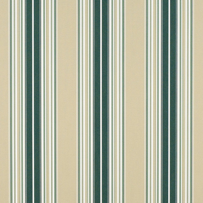 Sunbrella Fabric 4932 Forest / Beige / Natural / Sage Fancy Sunbrella Awning Stripes 100% Sunbrella® Acrylic USA or Imported 10-Year Horizontal: and Vertical: 46 in. - My Fabric Connection -