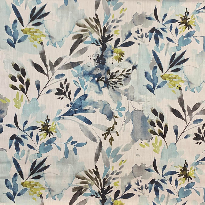 Magnolia Fabric Zola Rain - 95 Cotton, 5 Linen Usa 30,000 + Horizontal: 54" HALF DROP and Vertical: 27" 54 - My Fabric Connection -