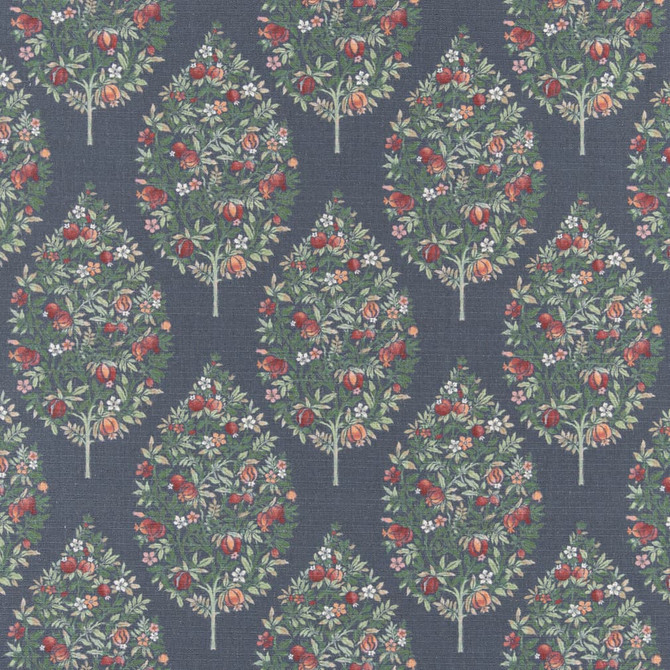 Charlotte Fabric D3341 Navy Linen Prints 91% Polyester, 9% Linen Asia Exceeds 100,000 Wyzenbeek Rubs (Heavy Duty) </p><p>Repeat: Horizontal 11" x Vertical 14.5" 54 Inches - My Fabric Connection -