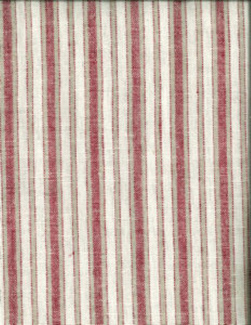 Norbar Fabric Lawson Ruby 539 LINCHEX 100% LINEN INDIA 1 3/8"H 54" - My Fabric Connection -
