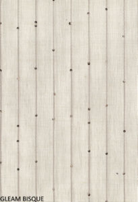 Norbar Fabric Gleam Bisque SHEER PASSION 91% POLYESTER 9% COTTON TURKEY 1"V 120 - My Fabric Connection -