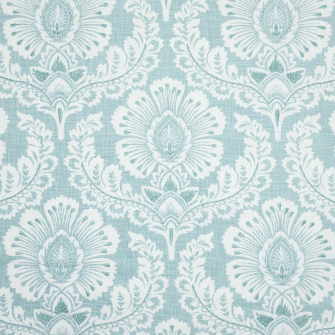 Stout Fabric Marengo 2 Glacier COMFORTABLE LIVING BAHAMA/CARIBBEAN 100%COT INDIA Horizontal: 13.125 and Vertical: 15.375 57 in - My Fabric Connection -