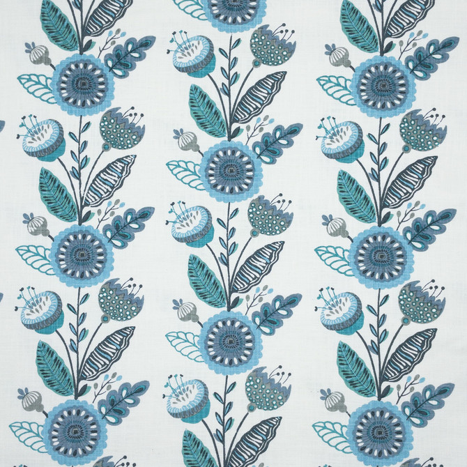 Stout Fabric Tuli 2 Caribbean COMFORTABLE LIVING BAHAMA/CARIBBEAN 100%COT INDIA Horizontal: 13.000 and Vertical: 15.500 57 in - My Fabric Connection -