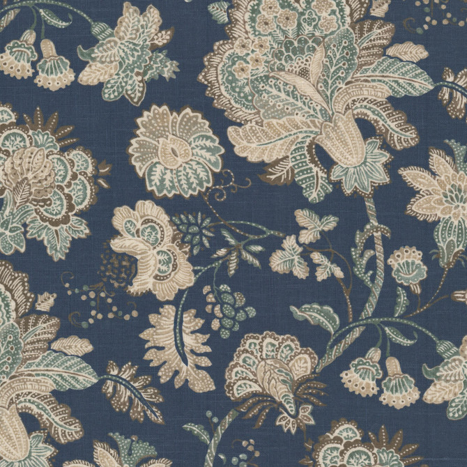 Stout Fabric Colina 2 Regency RAINBOW LIBRARY CADET/INDIGO 55%LIN 45%SVI SOUTH KOREA Horizontal: 27.250 and Vertical: 24.375 55 in - My Fabric Connection -