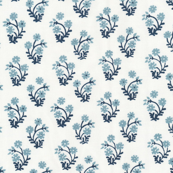 Stout Fabric Lemans 3 Frenchblue RAINBOW LIBRARY CADET/INDIGO 58%LIN 42%COT INDIA Horizontal: 3.250 and Vertical: 2.875 54 in - My Fabric Connection -