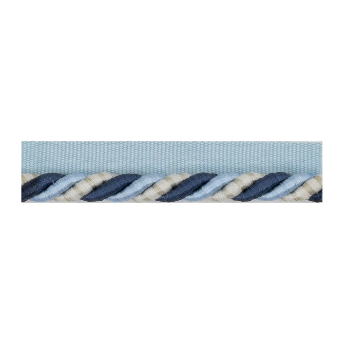 Stout Trim Gruver Cord 4 Sky Trim 55%SVI 45%POL CHINA </p><p>Repeat: H: 0.000, V: 0.000 0.38 in - My Fabric Connection -