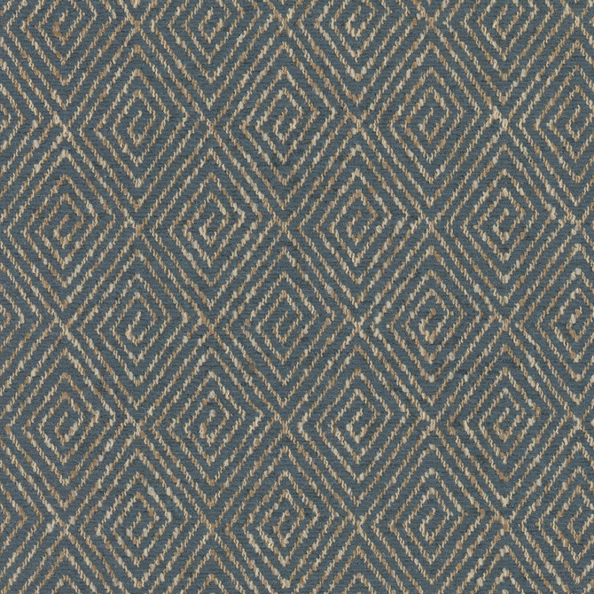 Stout Fabric Giovanni 4 Indigo LIVING IS EASY DELFT/INDIGO 100%POL CHINA Horizontal: 1.750 and Vertical: 2.500 56 in - My Fabric Connection -