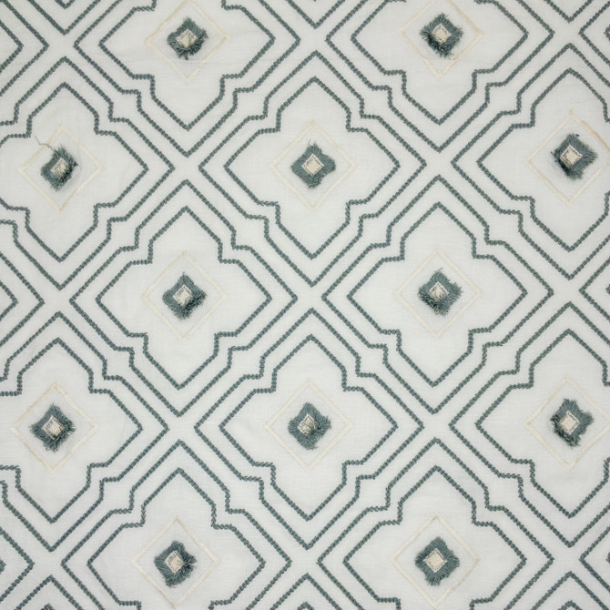 Stout Fabric Pongo 1 Turquoise Fabric 52%LIN 48%COT %PEMB INDIA </p><p>Repeat: H: 7.500, V: 8.000 50 in - My Fabric Connection -