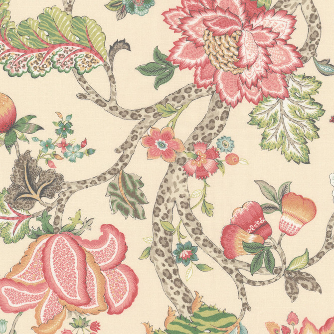 Stout Fabric Hidden 3 Sorbet RAINBOW LIBRARY GINGER/POPPY 100%COT SPAIN Horizontal: 27.000 and Vertical: 36.000 54 in - My Fabric Connection -