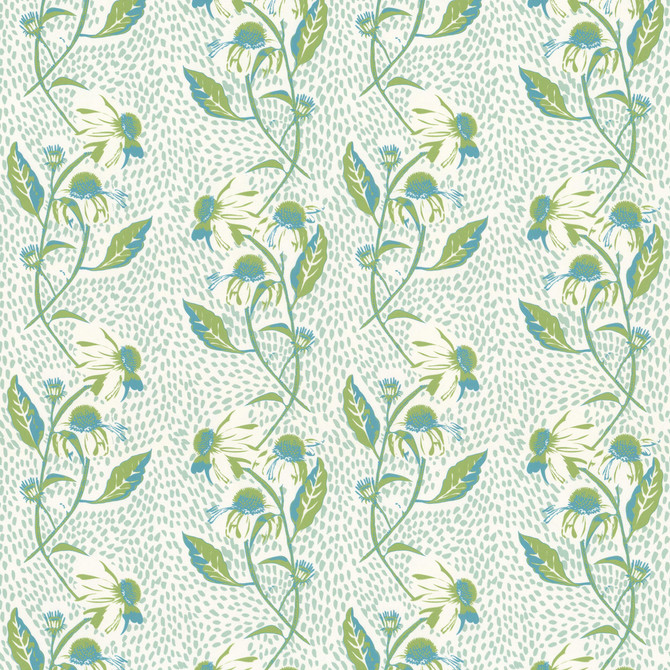 Aoc Wallcovering W08Vl Miller 1 Aqua Wallcovering 100%PA USA </p><p>Repeat: H: 9.000, V: 6.250 27 in - My Fabric Connection -