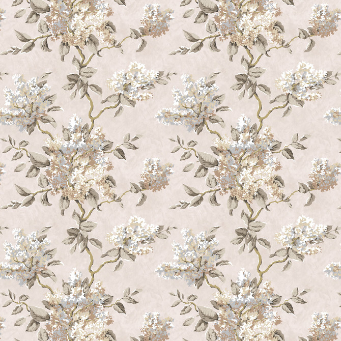 Bassett Mcnab Fabric 7829-1 Lilacs Sandstone Fabric 49%Lin 38%Cot 13%Nyl Uk </p><p>Repeat: H: 26.375, V: 13.75 55 in - My Fabric Connection -