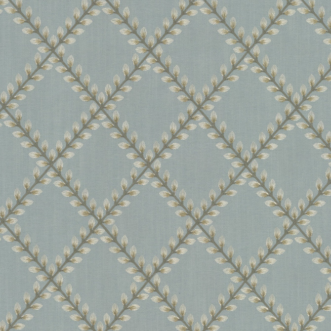 Stout Fabric Norling 2 Glacier RAINBOW LIBRARY VAPOR/SEAGLASS 100%POL INDIA Horizontal: 5.375 and Vertical: 6.125 55 in - My Fabric Connection -