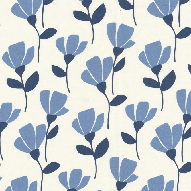 Stout Fabric Rudolf 1 Denim RAINBOW LIBRARY HAZE/SKY 100%COT SPAIN Horizontal: 6.750 and Vertical: 13.500 54 in - My Fabric Connection -