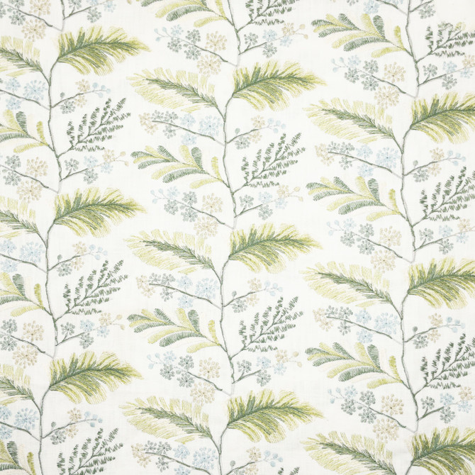 Stout Fabric Foliage 1 Springtime COMFORTABLE LIVING SPRING/MOSS 100%COT %VEMB INDIA PERFORMANCE RATED FABRIC FLAME RETARDANT-U.F.A.C. CLASS 1 CATB 117-2013 WYZENBEEK 20 000 DOUBLE RUB WEAR TEST (HEAVY DUTY) Horizontal: 25.875 and Vertical: 7.875 51.5 in - My Fabric Connection -