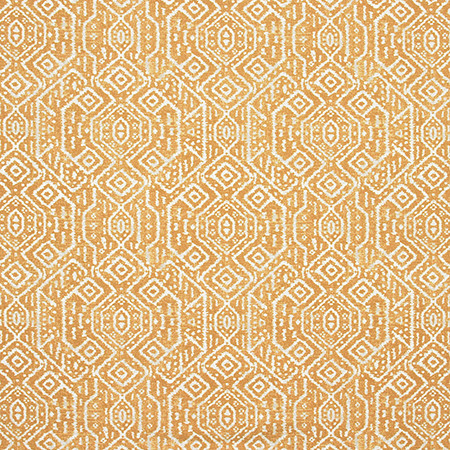 Carole Fabric Rare Example Turmeric Artisan 100% Cotton PAKISTAN 12 1/2" V, 13 1/2" H HD 56.5" - My Fabric Connection -
